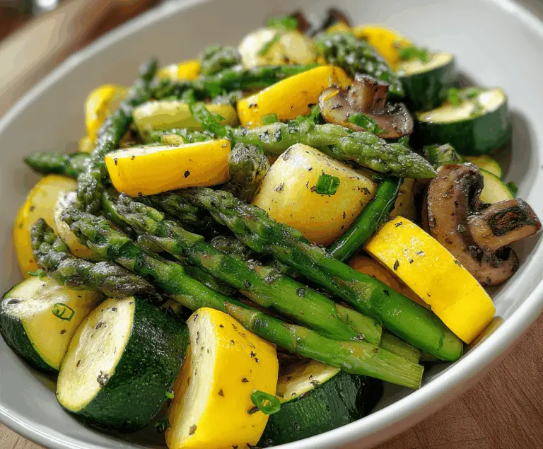 Flavorful Asparagus with Zucchini and Squash Recipe