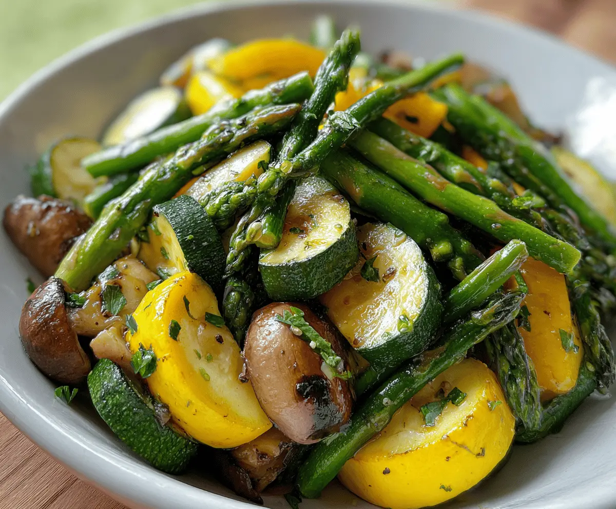 Flavorful Asparagus with Zucchini and Squash Recipe