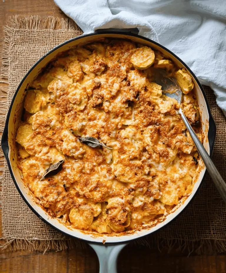 Cozy Southern Squash Casserole With Cheese