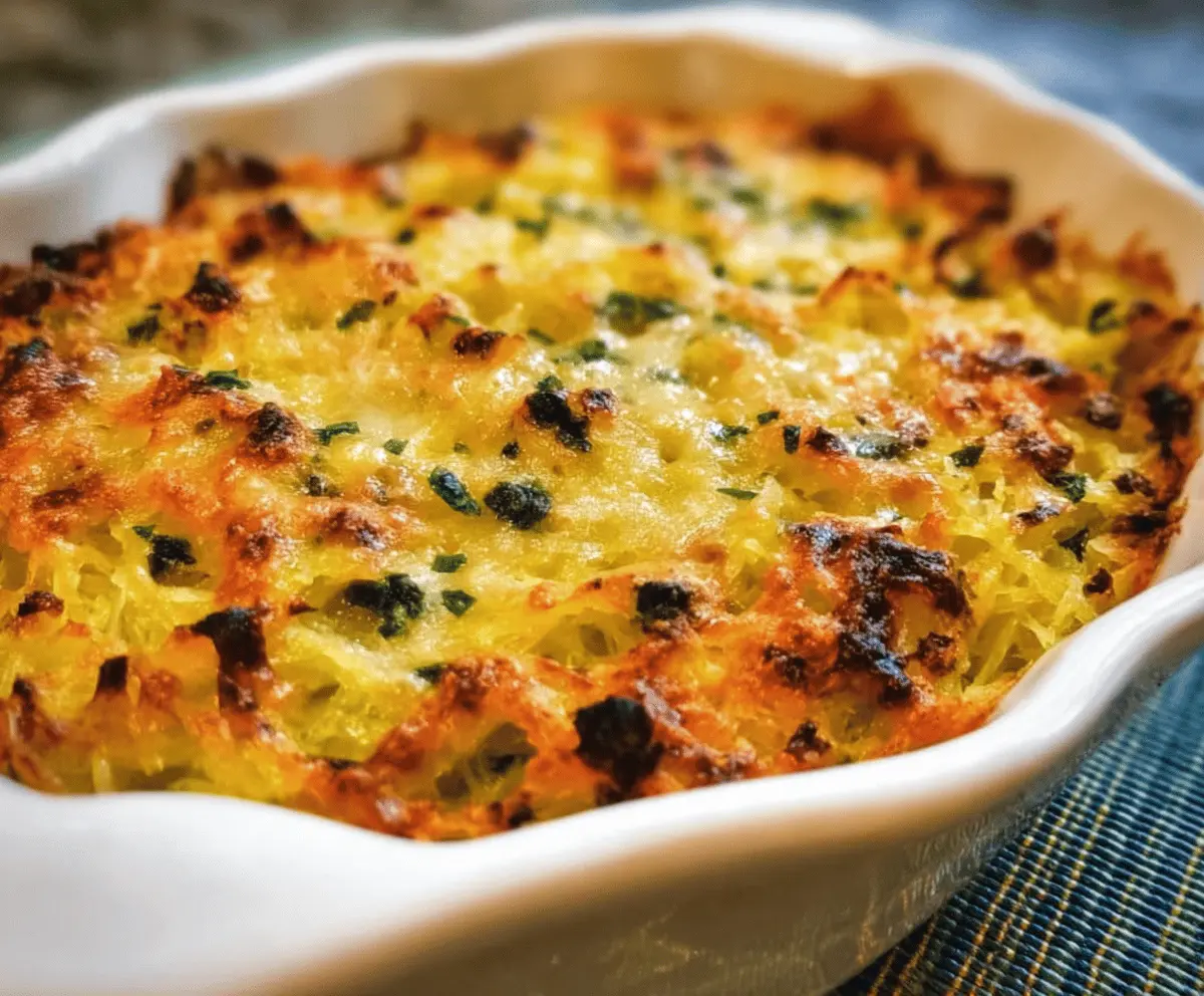 Healthy Spaghetti Squash Au Gratin Recipe