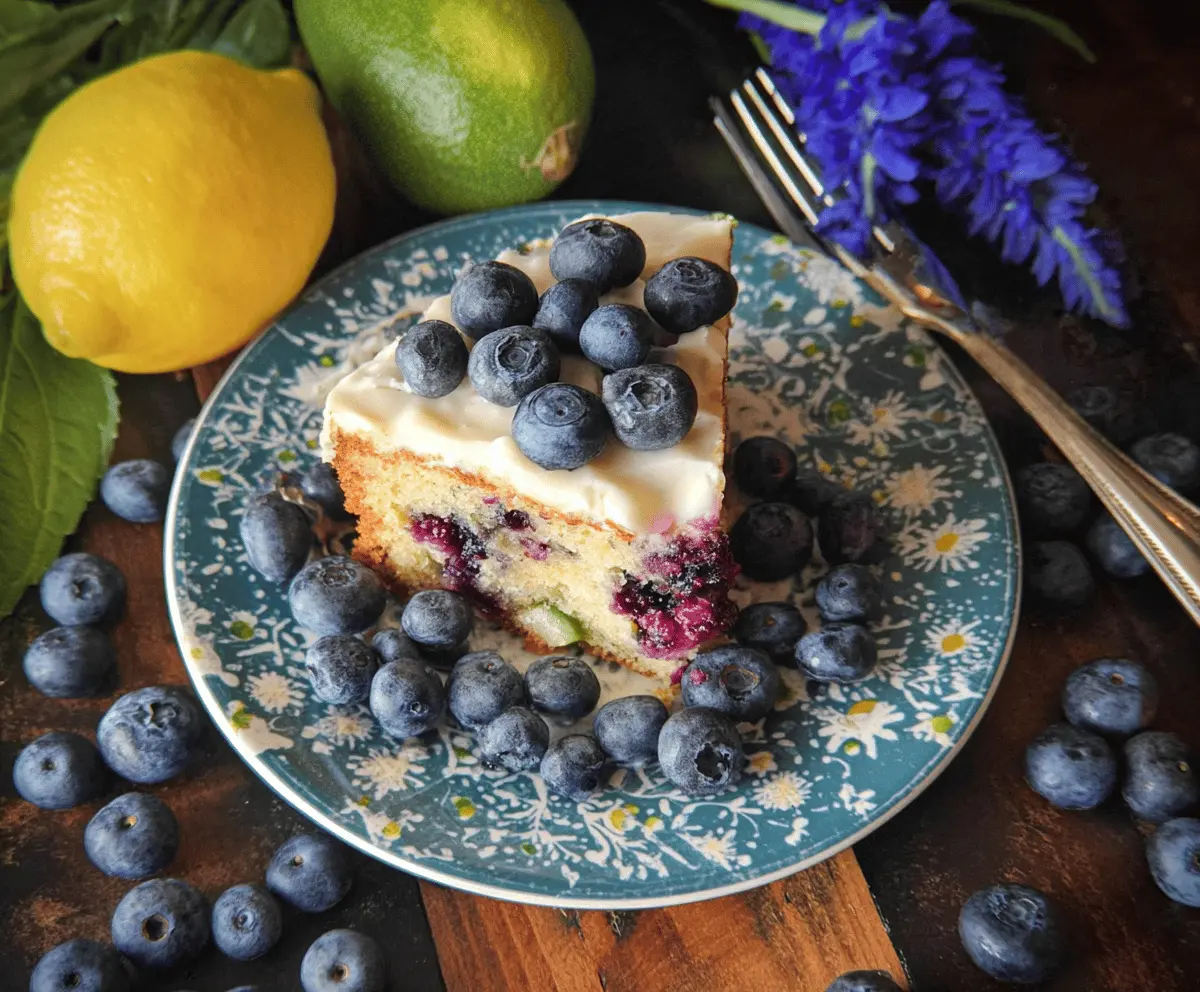 Moist Blueberry Zucchini Cake Recipe