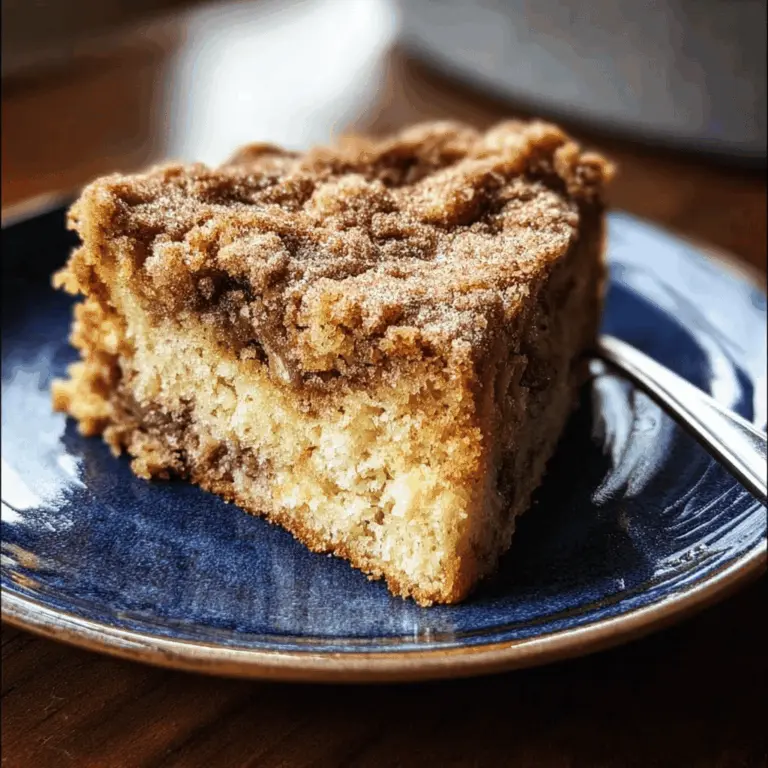 Moist Cinnamon Sugar Zucchini Coffee Cake