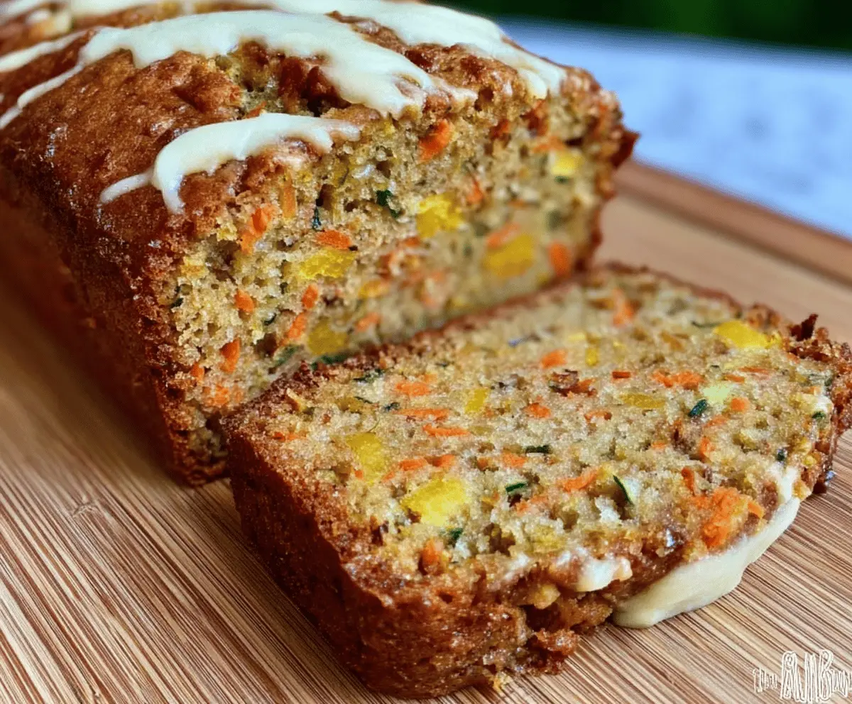 Moist Carrot Apple Zucchini Bread Recipe