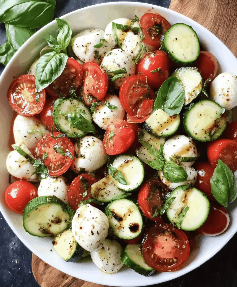 Easy Cucumber Caprese Salad Recipe