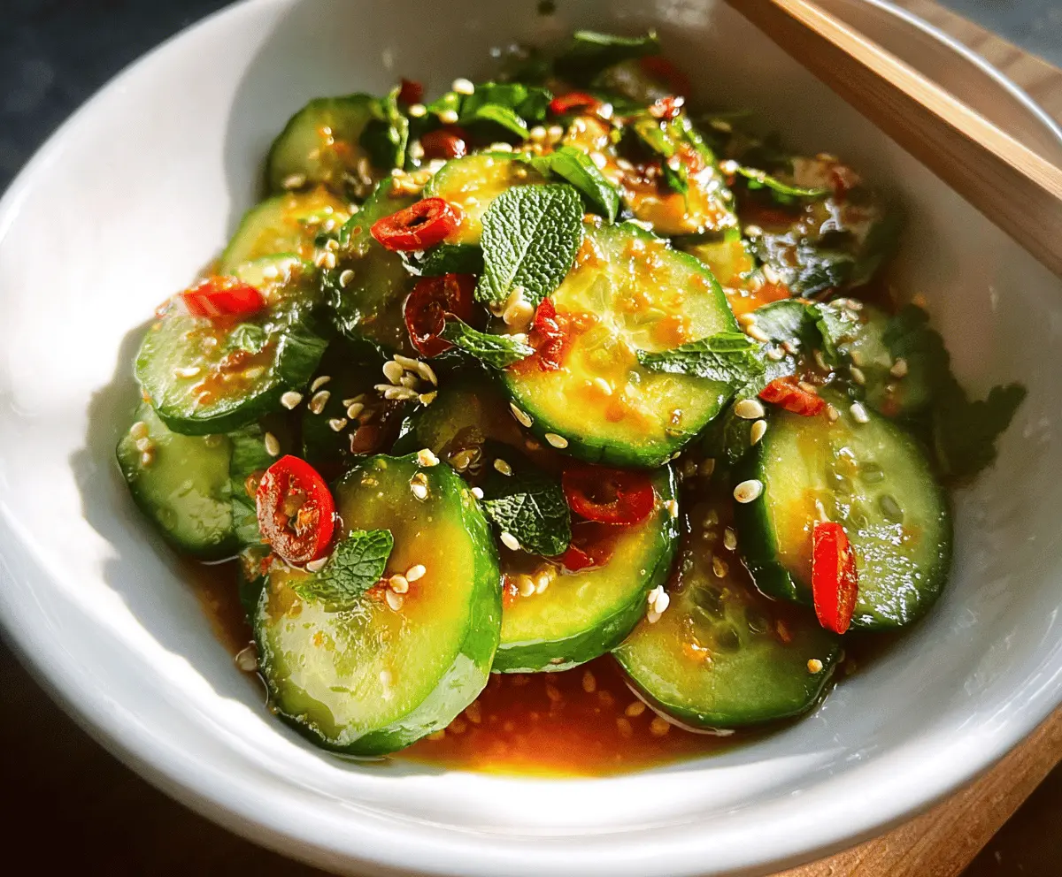 Easy Asian Cucumber Salad Recipe for Quick Refreshment