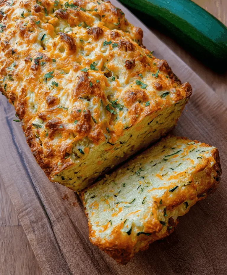 Easy Zucchini Cheese Bread Recipe with Moist Texture