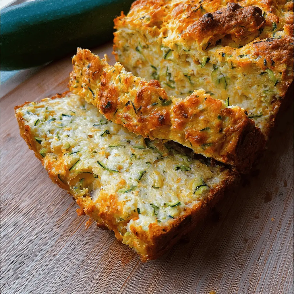 Easy Zucchini Cheese Bread Recipe with Moist Texture