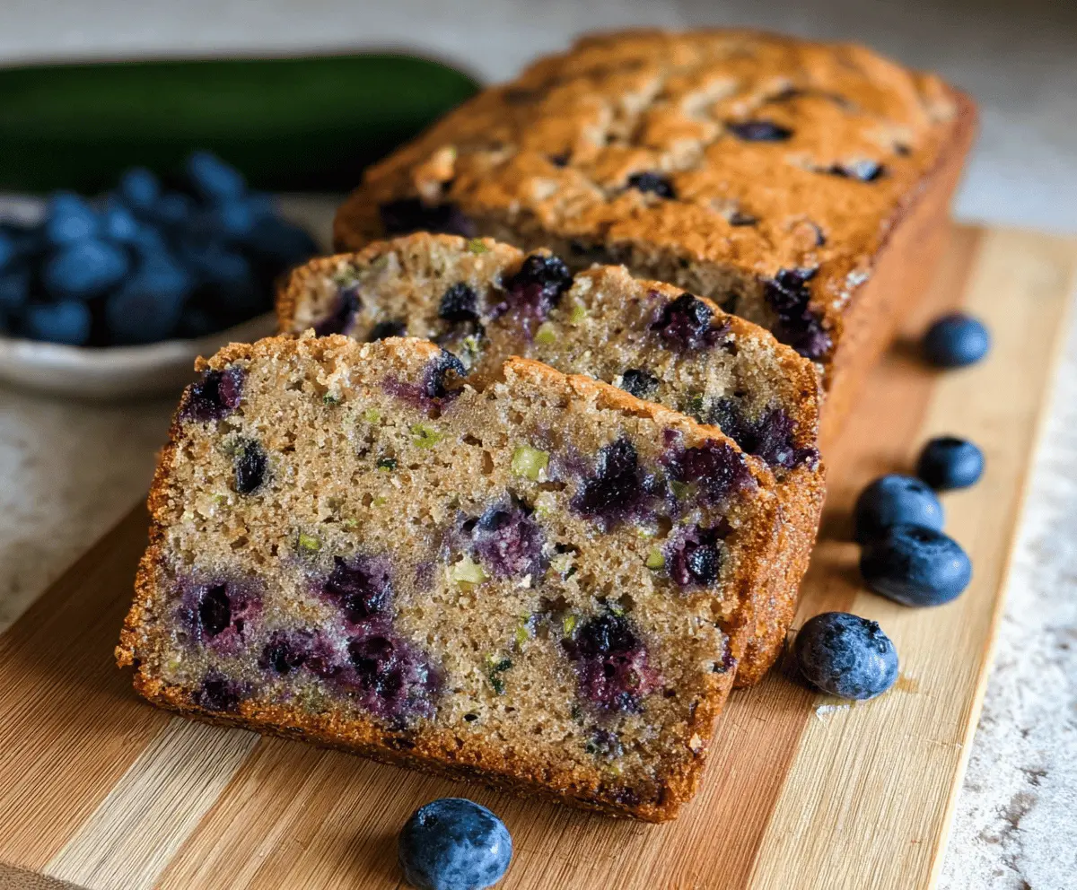 Moist Blueberry Zucchini Bread Recipe