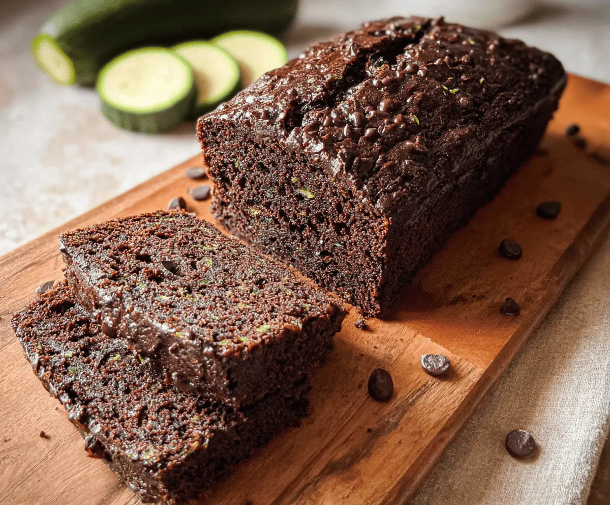 Moist Chocolate Zucchini Bread Recipe