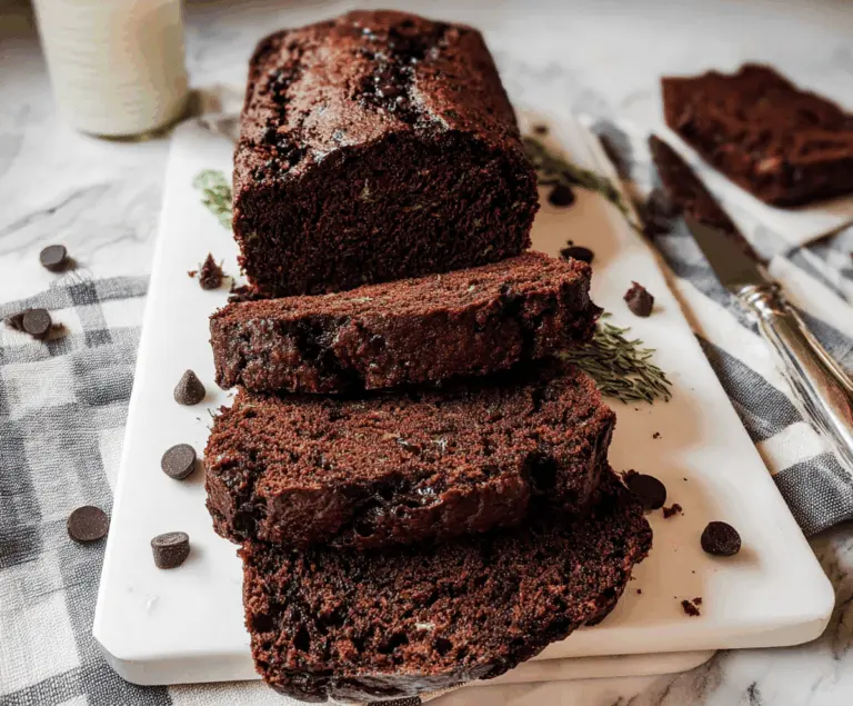 Healthy Chocolate Zucchini Bread Recipe