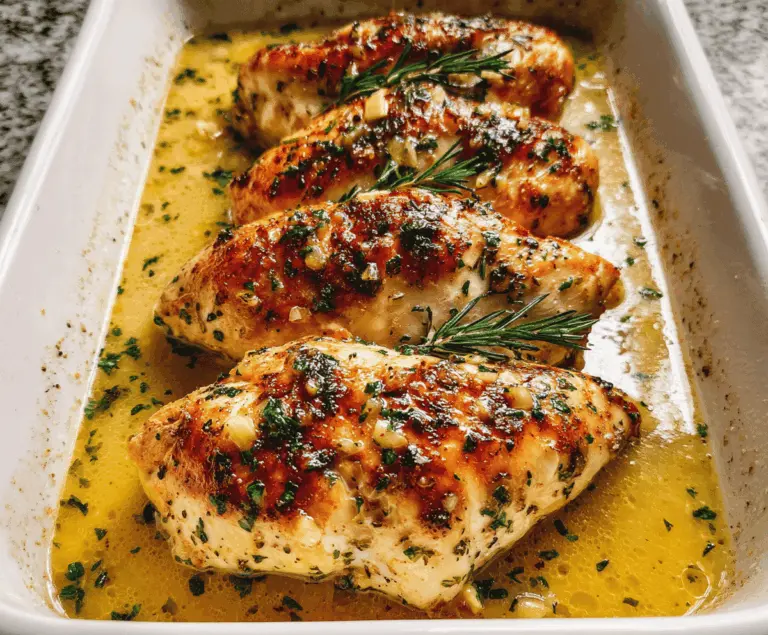 Easy Garlic Butter Baked Chicken Breast Recipe