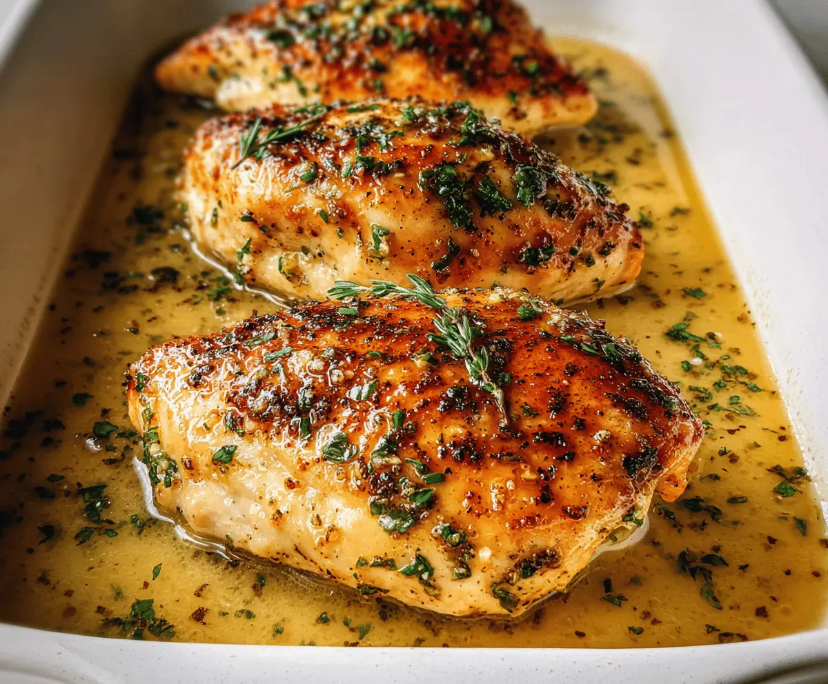 Easy Garlic Butter Baked Chicken Breast Recipe