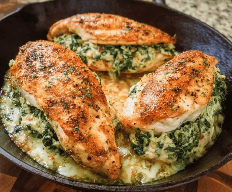 Easy Spinach Stuffed Chicken Breasts Recipe