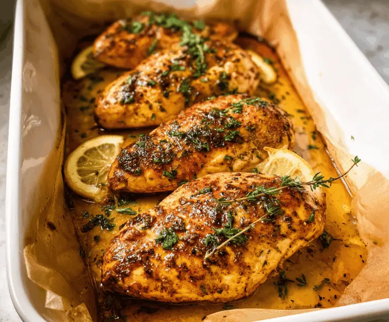 Juicy Oven Baked Chicken Breast Recipe