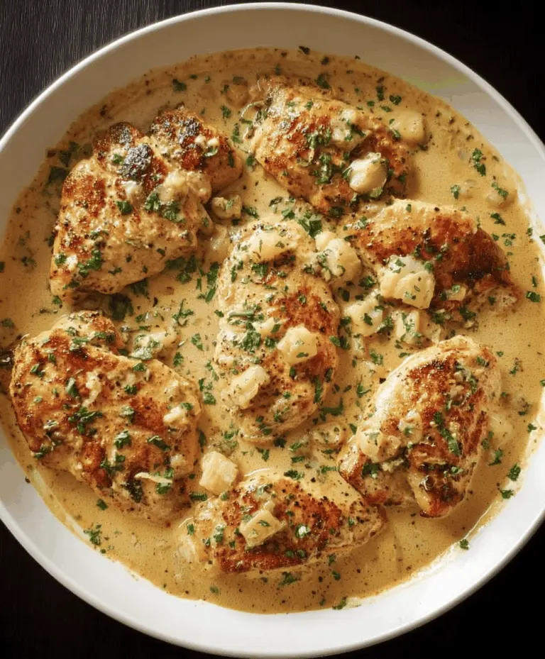 Easy Creamy Garlic Chicken Recipe