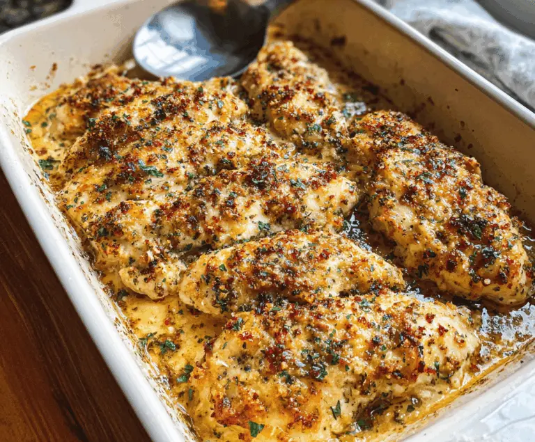 Easy Garlic Parmesan Chicken Bake Recipe