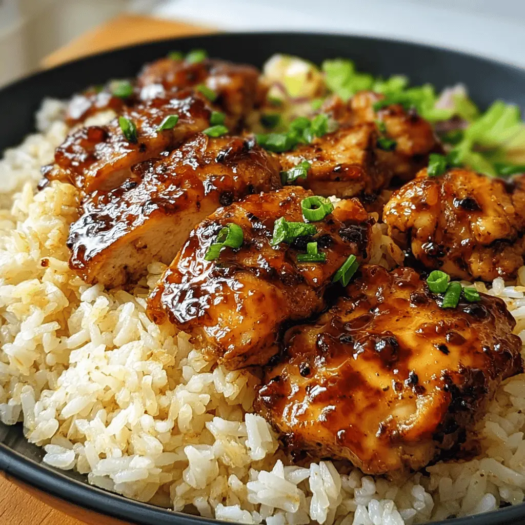 Easy Honey BBQ Chicken Rice Bowl Recipe