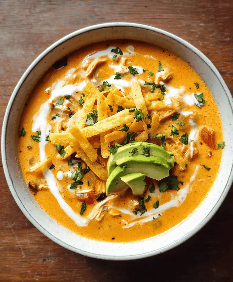 Creamy Chicken Tortilla Soup Recipe