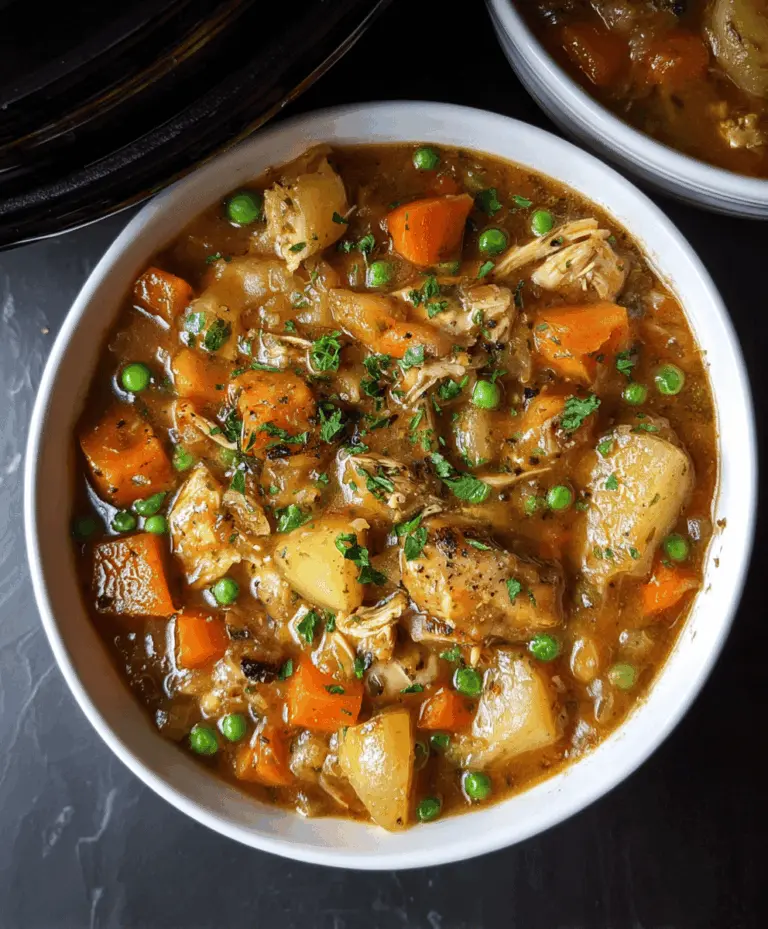 Easy Slow Cooker Chicken Stew for Cozy Dinners