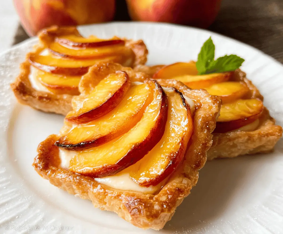Mini Peach and Cream Cheese Tarts Recipe