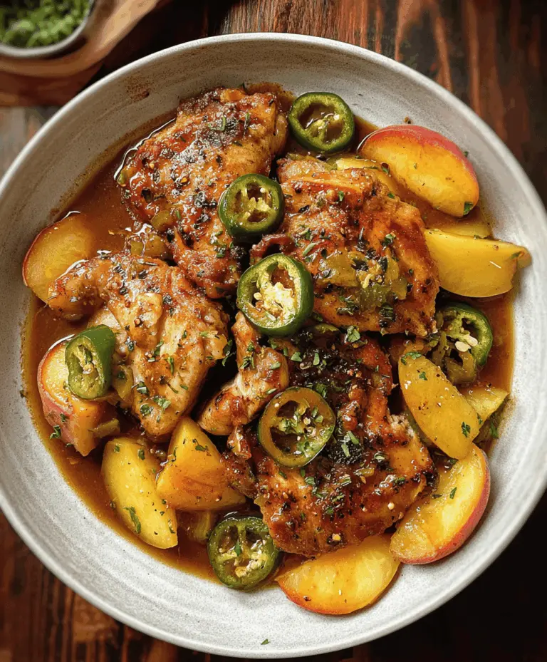 Spicy Jalapeno Peach Chicken Recipe