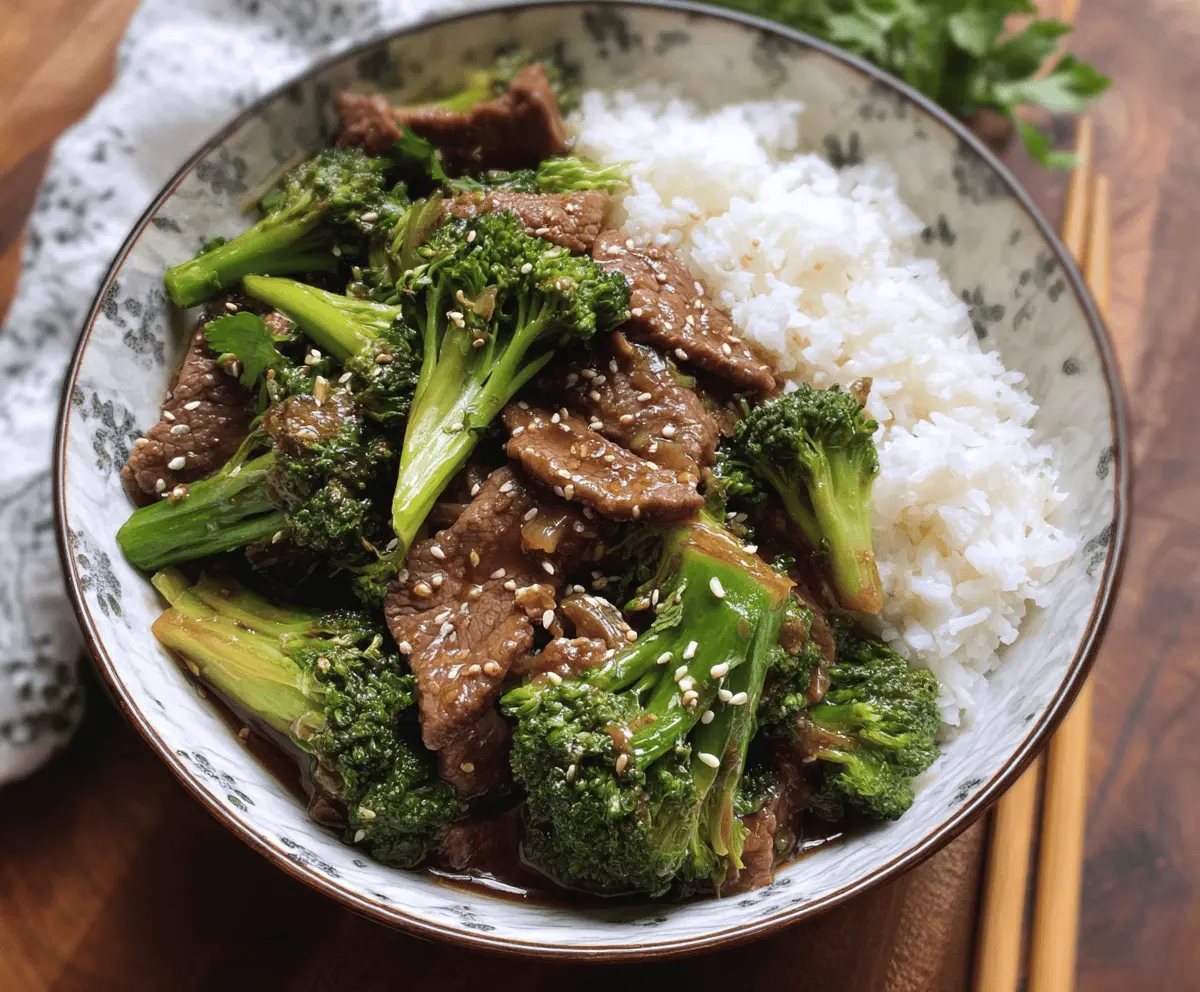 Chinese Beef and Broccoli