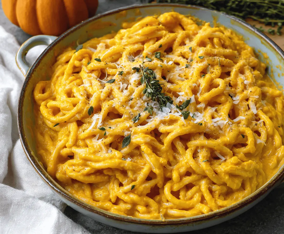 Creamy Pumpkin Pasta