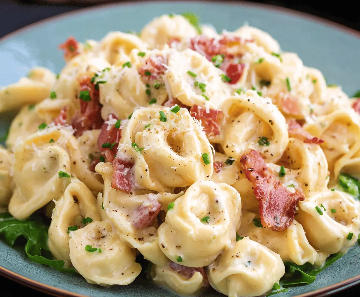 Creamy Tortellini Carbonara
