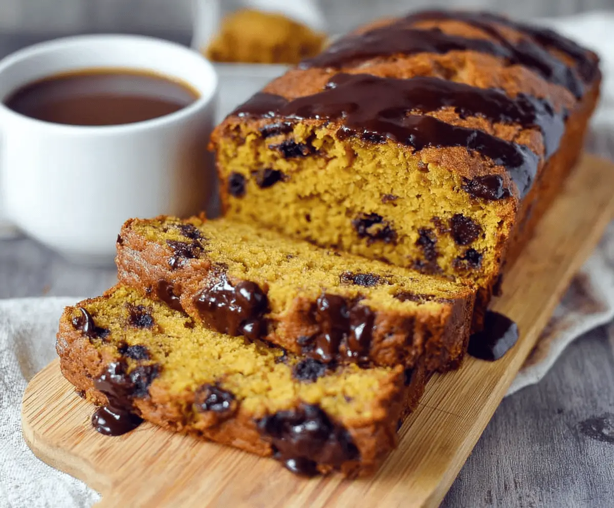 Decadent Pumpkin Bread with Chocolate Chips