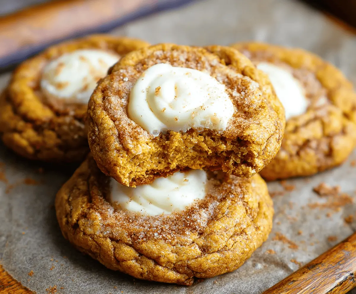 Pumpkin Cheesecake Cookies