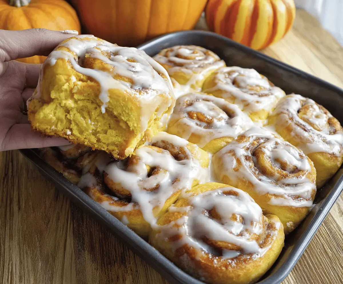 Pumpkin Cinnamon Rolls