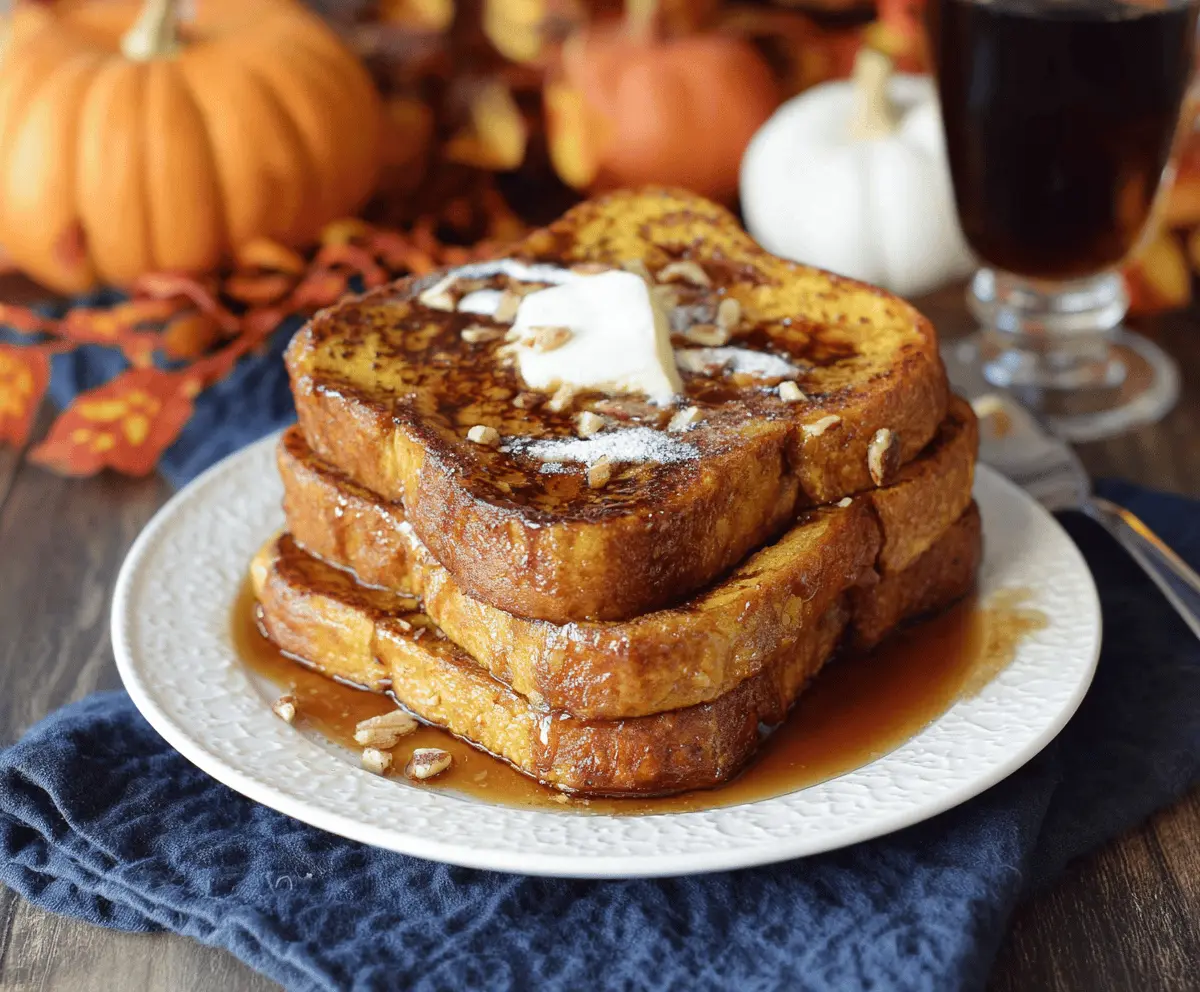 Pumpkin french toast