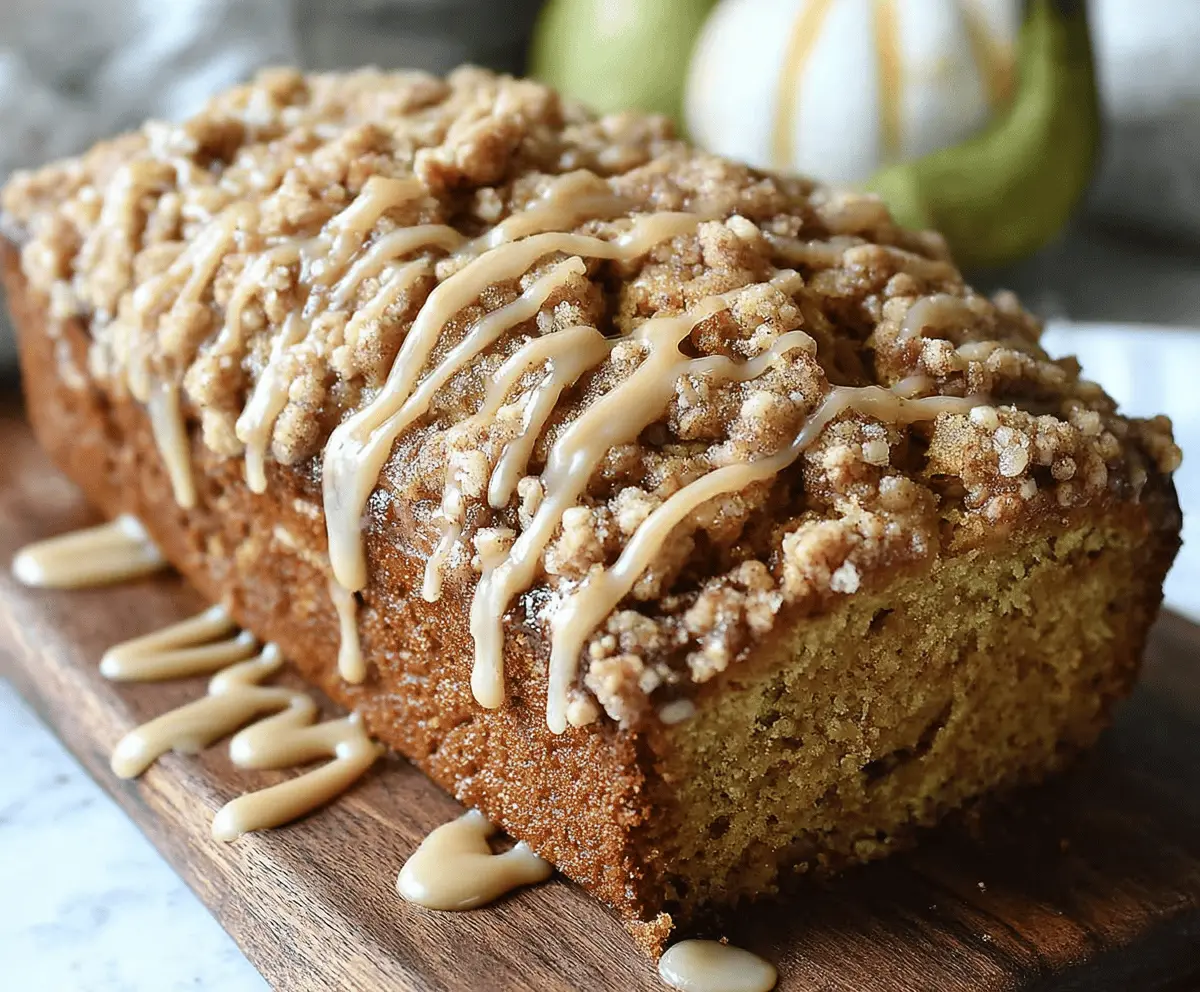 Pumpkin Streusel Bread