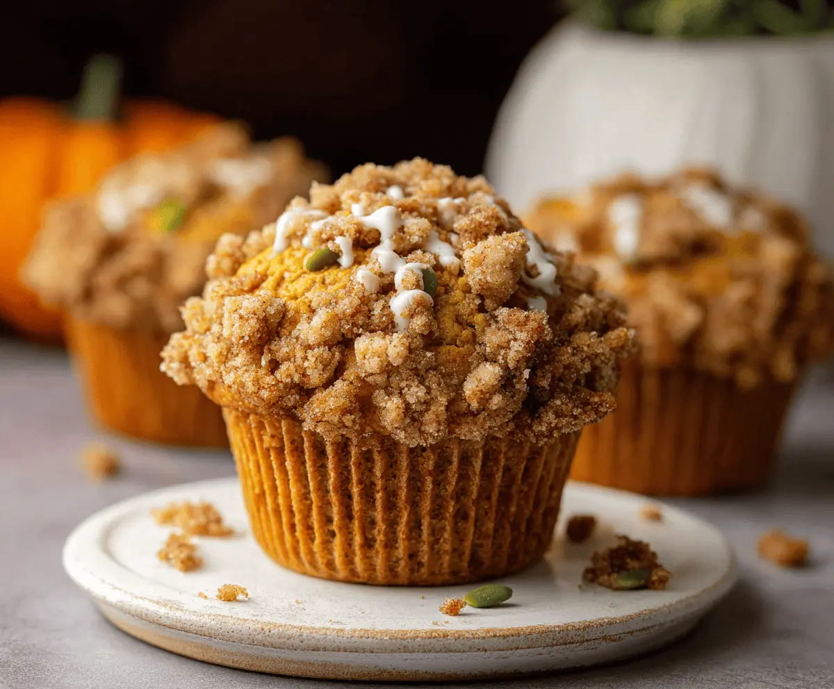 Pumpkin Streusel Muffins