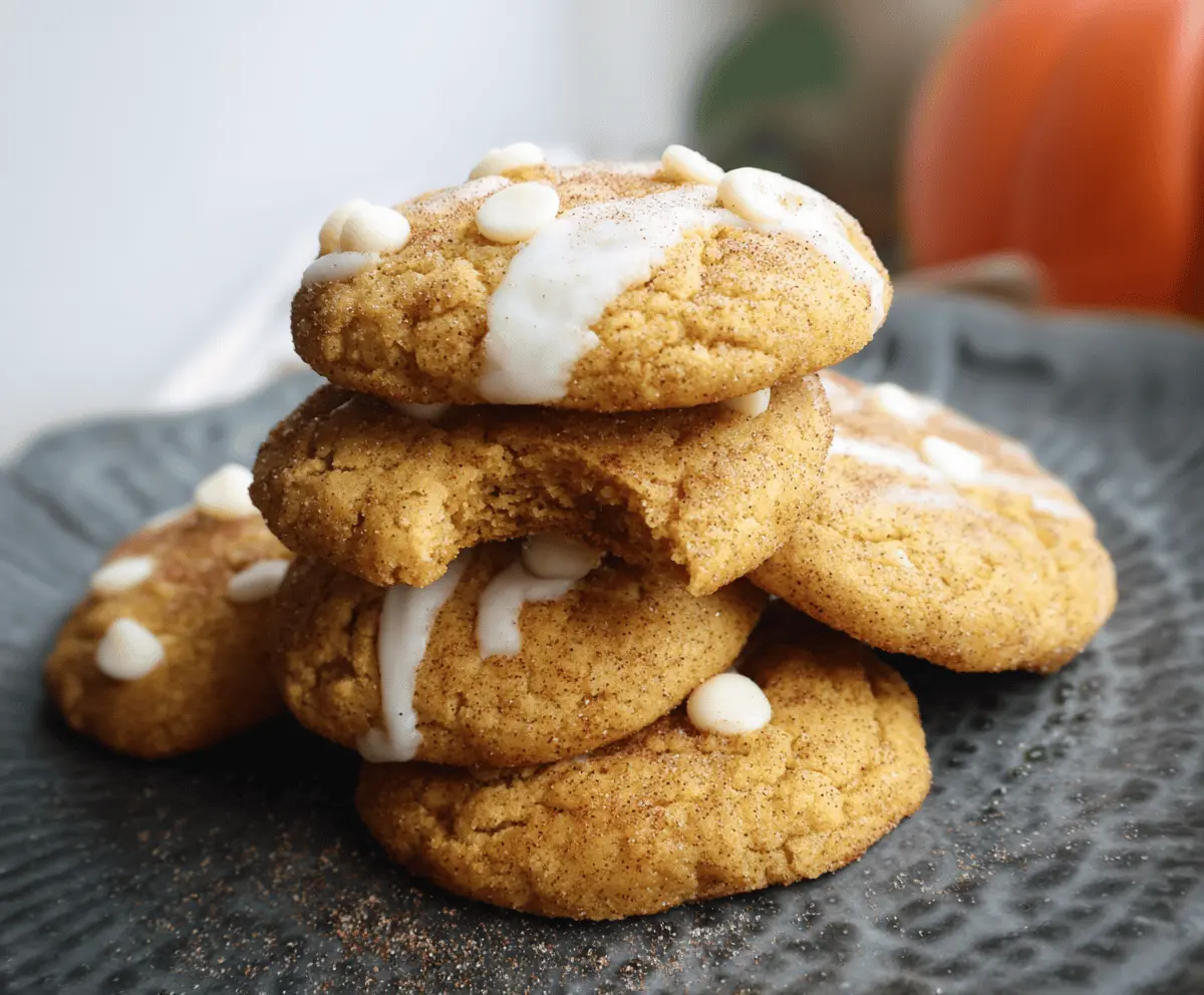 White Chocolate Pumpkin Snickerdoodles