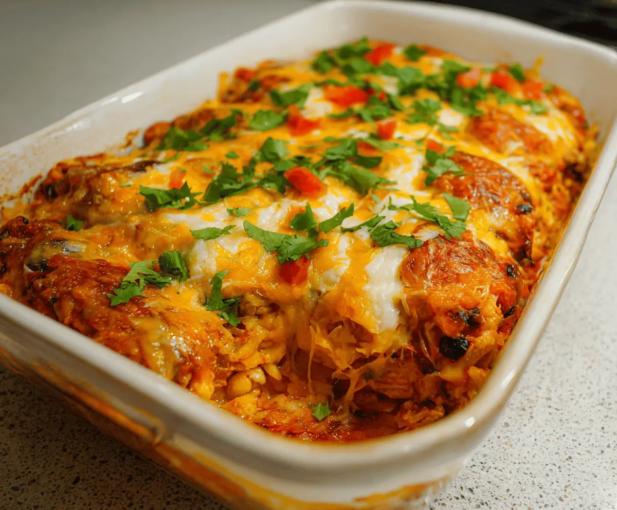 Chicken Burrito Casserole