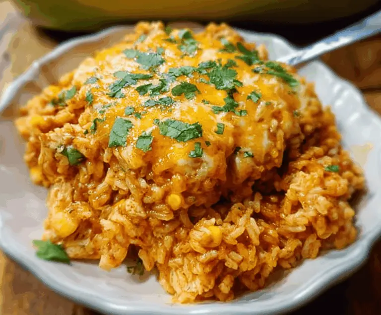 Chicken Enchilada Rice Casserole (35 minutes)