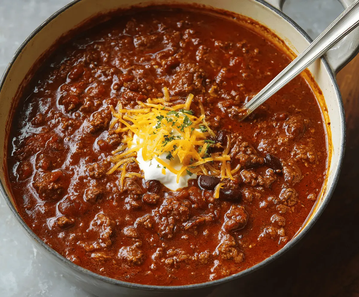 Easy Classic Beef Chili Recipe – Hearty & Delicious