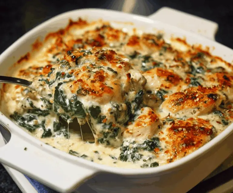 Creamy Chicken and Spinach Casserole