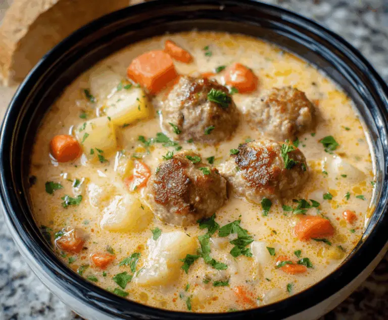 Creamy Meatball Soup