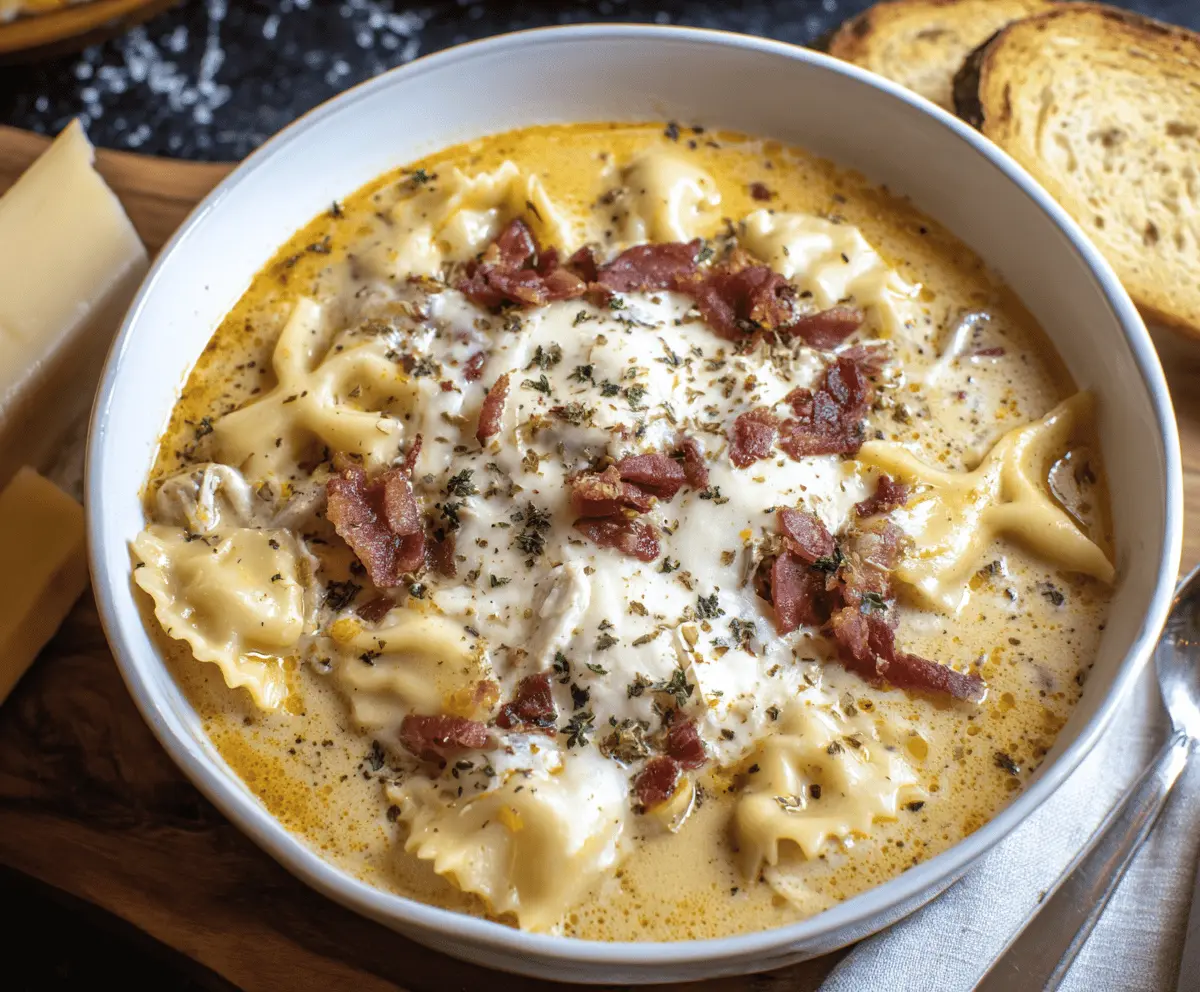 Creamy White Lasagna Soup Delight