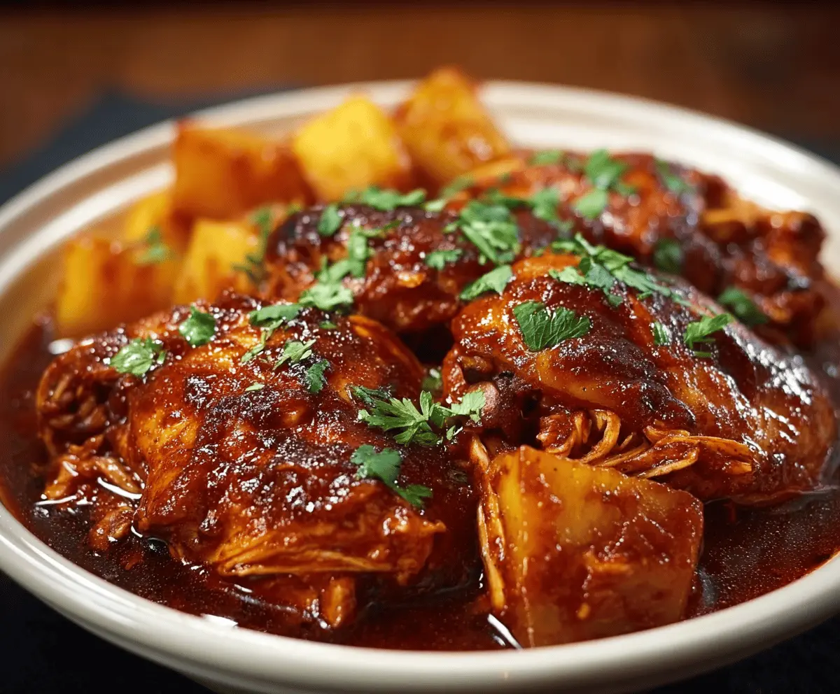 Easy Crockpot Pineapple BBQ Chicken Recipe - Sweet & Tender Meal