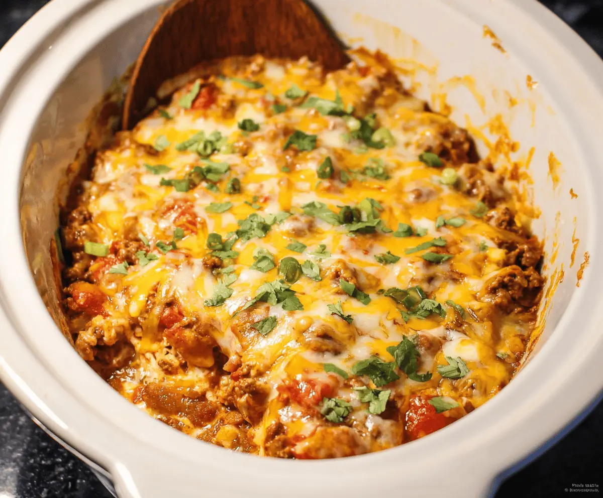Crockpot Taco Casserole
