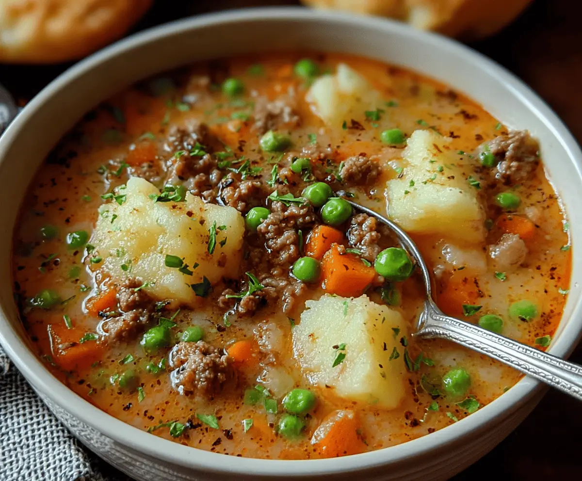 Delicious Shepherd’s Pie Soup Meal