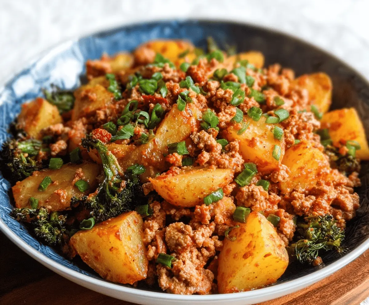 Easy Ground Turkey and Potato Skillet Recipe