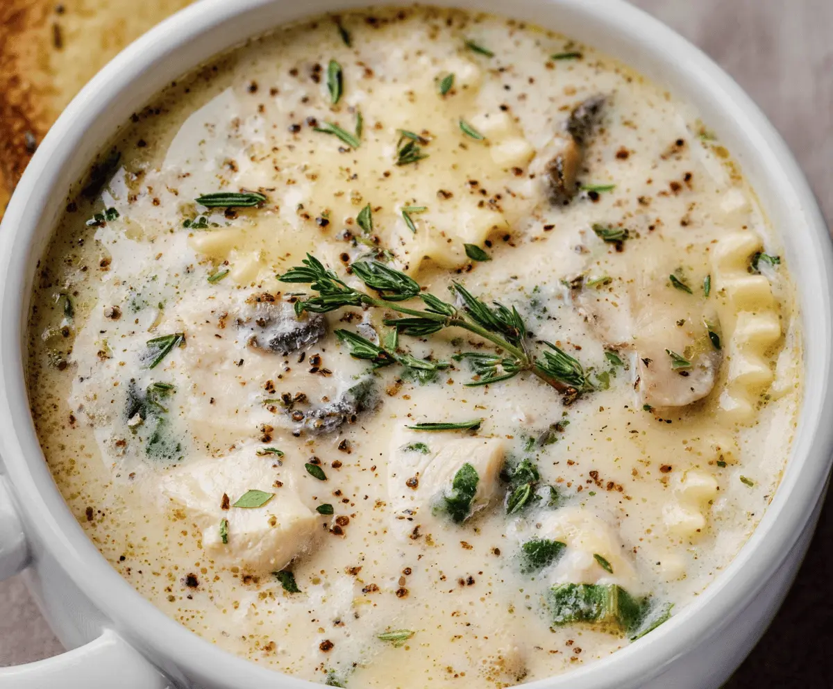 Irresistible White Chicken Lasagna Soup Creation