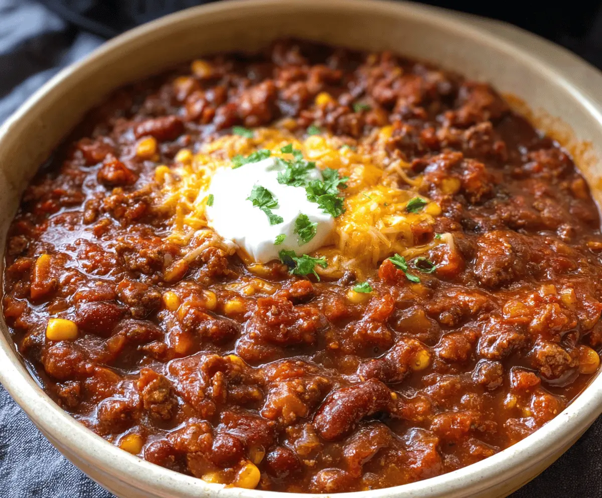 Mouthwatering Slow-Cooker Chili