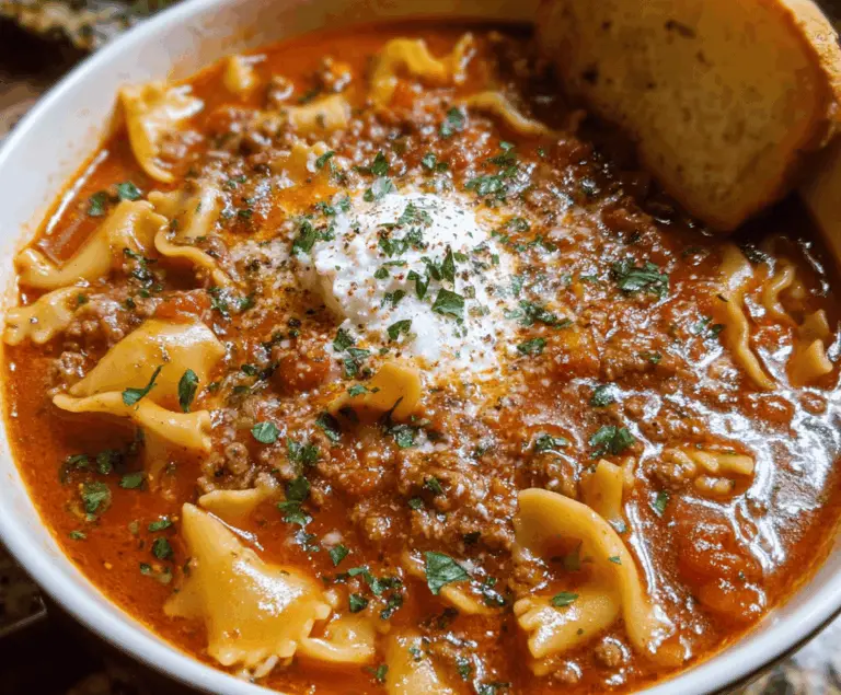 One-Pot Lasagna Soup