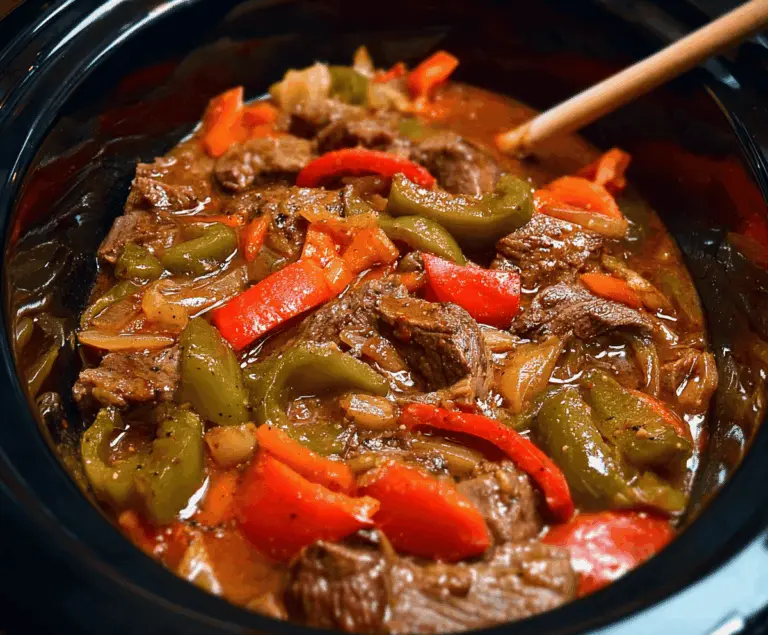 Pepper Steak in a Crock Pot