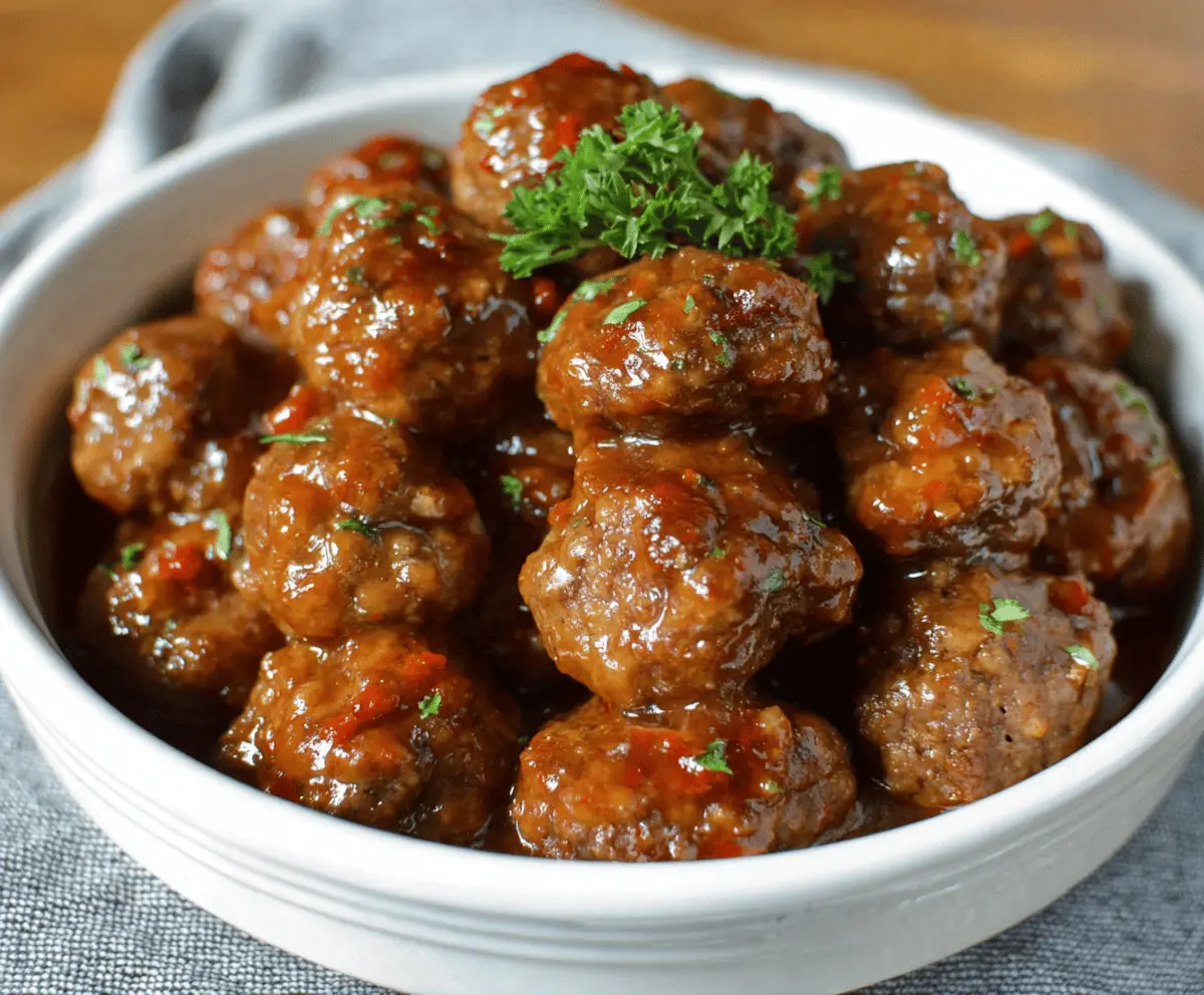 Sweet Chili Meatballs Crockpot